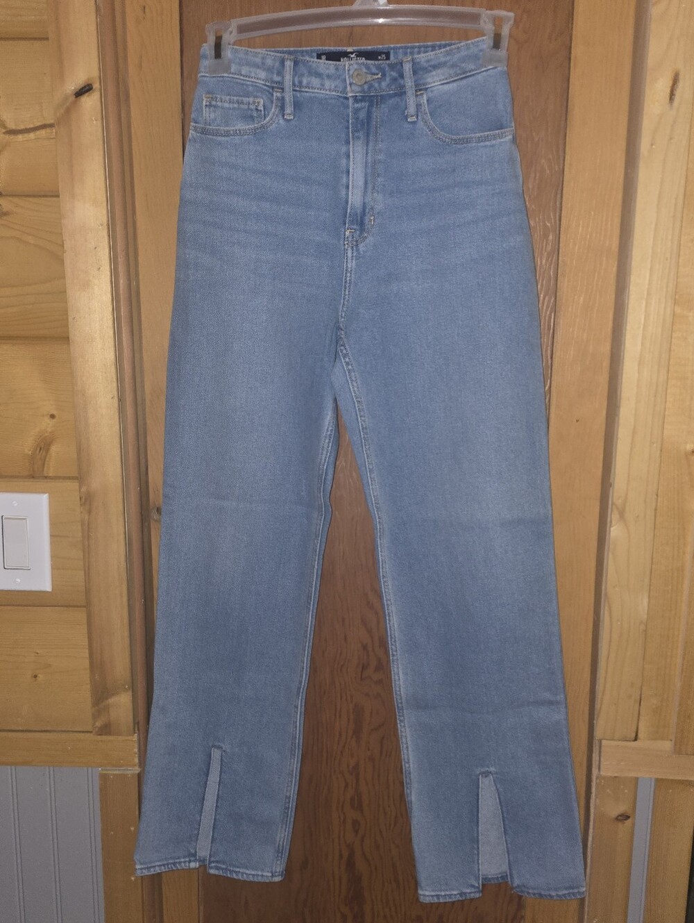 Hollister new no tags 25×31 slit from bell bottom flare denim jeans